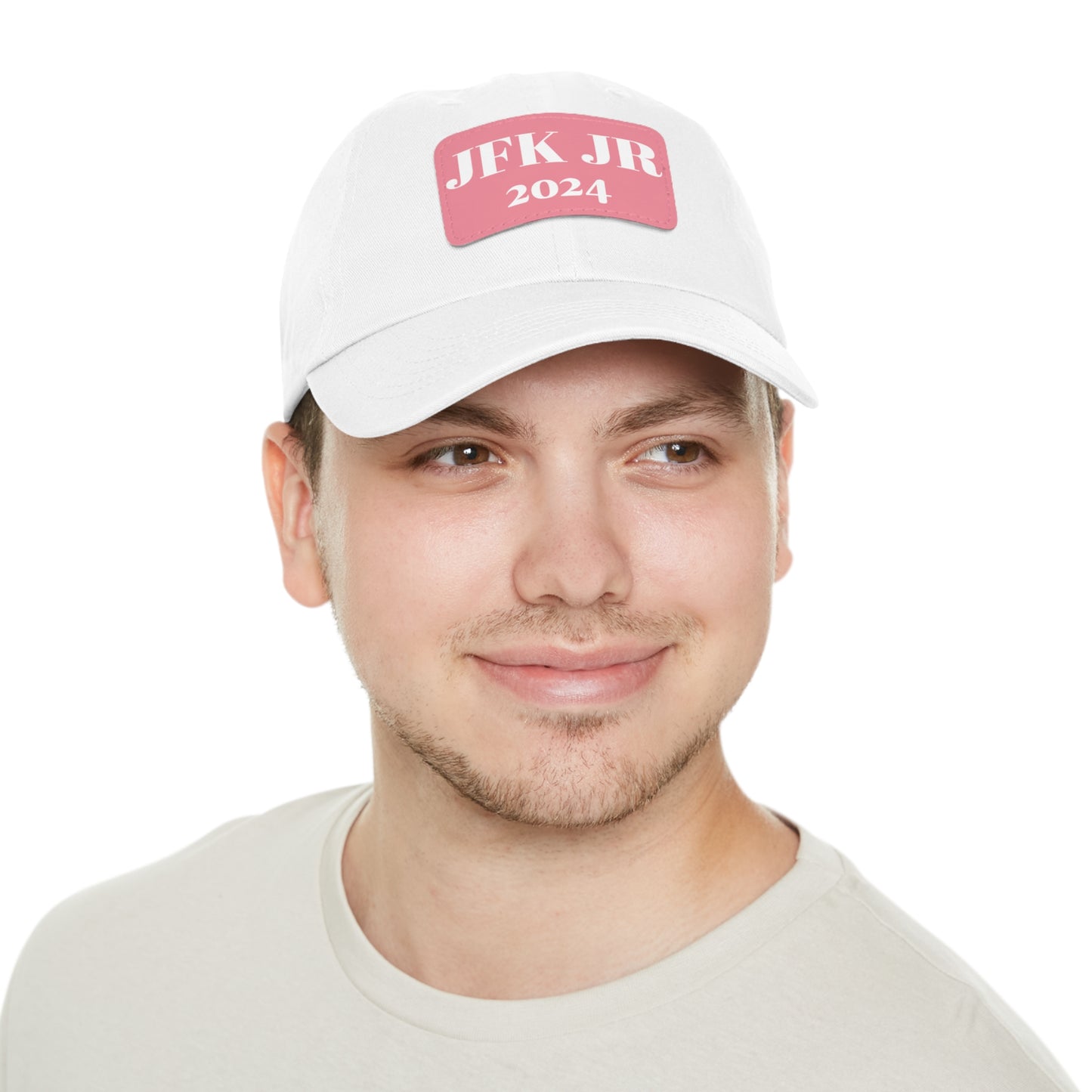 JFK JR 2024 Dad Hat with Leather Patch (Rectangle)